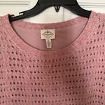 st. john's bay Women's sweater. sheer bottom edge. Medium. light pink/mauve color Photo 3
