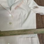 Ralph Lauren Lauren Women’s Menswear Blazer Pink White Seersucker Stripe Small Photo 8