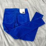 Rag and Bone NEW  High Rise Ankle Skinny sz 26 Blue Velour Photo 5