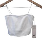 Alo Yoga Goddess Ribbed Bandeau Top White XS NWT SOLD OUT Photo 7