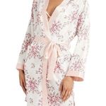 Morgan Lane  x FabFitFun Blush Pink Satin Floral Robe Kimono Style Size S/M Photo 0