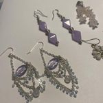 Lot Of 5 Costume Earrings Pierced Dangle Drop Photo 4