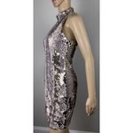 Fab'rik Bodycon Sequins Snakeskin Mini Dress Sz S Cocktail Party Club Sexy Date Purple Photo 10