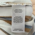 ONIA  Grace Sleeveless Striped Wrap‎ Maxi Dress Coverup in Cream Tan Blue, Small Photo 12