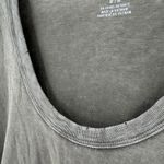 Aerie Olive Green Distressed Oversized Short Sleeve Tee Women's Size Medium Photo 2