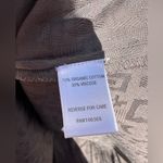 Garnet Hill  Organic Cotton Jacquard Tie‎ Sleeve Dobby Dress NWOT Size 6 Photo 6