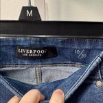Liverpool Los Angeles The Skinny Crop Jeans Medium Wash Frayed Hem Women's 10/30 Blue Size undefined Photo 1