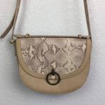 Universal Threads UNIVERSAL THREAD Tan Snakeskin Crossbody Purse Photo 1