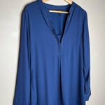 White House | Black Market Blue Blouse Size 8 Photo 1
