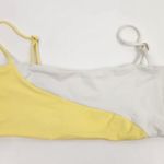 l*space L* Ari Bikini Top in Yellow White Size Large NWT Photo 2