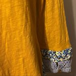 Anthropologie  Little Yellow Button‎ mustard orange top size small Photo 8