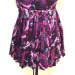 Guess Vintage Silk Pleated Halter Top Blouse XS Photo 3