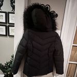 SheIn  Black Quilted Jacket with Two Way Zipper Photo 4