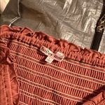 Bailey rose large Elegant Ruffled Skirt in Terracotta Orange Photo 1