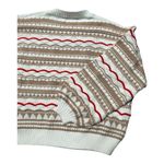 Gilli soft striped boxy fit crewneck sweater size Small Red Photo 4