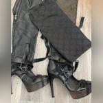 Herve Leger  Leather Zipper Heels Boots Size 38. Photo 5