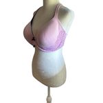 Victoria's Secret Pink Bra with Lace Detail. Light padding. Size 38DDD Photo 4