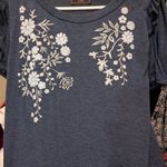 Amana Baby Doll Floral Top XL Blue Size undefined Photo 3