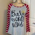 "Baby Its Cold Outside" Tee Size Medium Photo 0