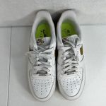 Nike  Size 9.5 Air Force 1 '07 NN Next Nature DV3808-101 Bronzine White Leather Photo 5