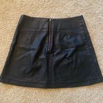 Abercrombie & Fitch Leather-Look A-Line Skirt Photo 4