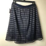 Signature Studio  Womens  Navy Blue Skirt Size S Photo 7