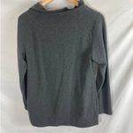 Lucy Activewear Snap Neck Dark Grey Pullover Sweatshirt Size Medium Gray Photo 5