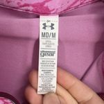 Under Armour  Women's Fitted‎ Mock Neck Half Zip Raglan Sweatshirt Pink Medium Photo 5