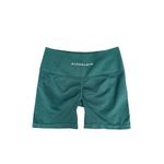 Alphalete Amplify Short 4.5" Green Butt Scrunch Contour Seamless Gym Workout M Photo 1