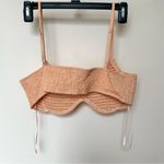 Le lis Lexi Top Women’s Med Oversized & Matched Bra Set Peach Button Up NWT Photo 7