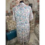 blouson dress kitten bow floral pink blue Green Size L Photo 5