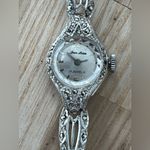 Jean Marie 17 Jewels Stunning Ladies Vintage Mechanical Watch Silver Dial Photo 2