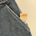 Talbots Petites Denim Skirt Size 4P NWT A-Line Attached Stripe Belt Stretch Jean Photo 3