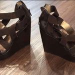 Brown wedge strappy sandals Size 6 Photo 3