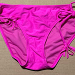 Raisin's Women’s  Small Sweat Pea Pant Pink Swim Bikini Bottom With Side Ties NWT Photo 0