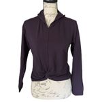 Zella Purple Knot Front Long Sleeve Hoodie Large 10/12 EUC Photo 2