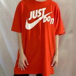 Nike Just Do It Authentic Orange Graphic Tee Shirt Photo 0