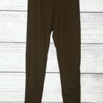 Soft Chocolate Brown Stretch Ankle Leggings One Size Size undefined Photo 5