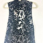 House Of CB London Nereza Black Lace Devore Dress Size Medium NWT Velvet Burnout Photo 4