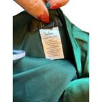 Lulus Fondly Loved Dark Green Satin Wrap Maxi Dress Photo 10