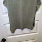 Time & Tru Green V Neck Flutter Sleeve Top size Large Photo 5