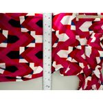 Eliza J Red Geometric Print Short Sleeve Knee Length Shift Dress Size 6P Photo 7