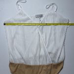 WAYF faux wrap, white spaghetti, strap tank, bodysuit size XL. NWT Photo 3