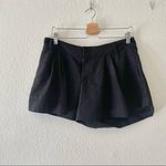 Parker  Womens  Black Pleated Shorts Photo 2