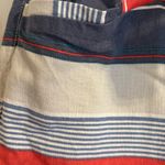 Loft  Linen Blend Striped Belted Shorts Women’s Sz 8 Breathable Red Blue White‎ Photo 3