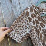 Vintage animal print cottagecore dress by American‎ Angel size medium Tan Photo 3