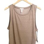 Leith NWT  Ruched Bodycon Sleeveless Mini Dress Tan Dusk Heather Knit Size XL NEW Photo 8