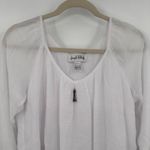 Joseph Ribkoff  Blouse Top Women's 2 White Ruffle Hemline 3/4 Sleeve Pullover‎ Photo 1