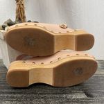 J.Crew Pale Pink Leather Convertible Wood Heel Studded Rivet Trim Clog Shoes 7 Photo 3