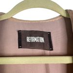 Reformation Anastasia velvet top in Blush Pink Long Sleeve Flawed Size S Small Photo 6